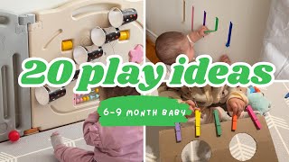 20 cheap and fun games for 69 month old baby no screen time [upl. by Nyrhtak]