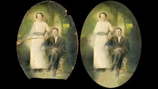 Photo Restoration at ArtHaus Custom Picture Framing in Plano Texas [upl. by Siekram]