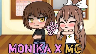 Monika X MClobo DDLC  Gacha club [upl. by Yllehs]