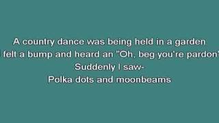 Polka dots and moonbeams Sinatra Frank karaoke [upl. by Leamiba]