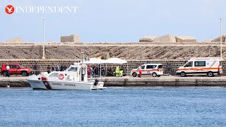 Live Search and rescue efforts continue after British tycoons yacht capsized off coast of Sicily [upl. by Katsuyama]