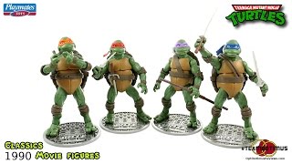 Video Review of the Teenage Mutant Ninja Turtles Classics 1990 Movie Figures [upl. by Castara870]