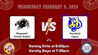 AUDIO ONLY Nixyaawii Golden Eagles vs Stanfield Tigers Varsity Girls [upl. by Htebirol]