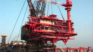 Offshore Platform Construction Part 3 Topside Module Installation [upl. by Dugald]