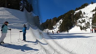 BLUE EDELWEISS skiing to Marmottes Lift in Arc 1950 GoPro 8 HD POV  Les Arcs Paradiski  Mar 2023 [upl. by Forrest825]