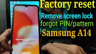 Factory reset Samsung galaxy A14  samsunga14reset [upl. by Mandler]