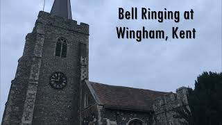 Bell Ringing at Wingham Kent [upl. by Eatnoled]