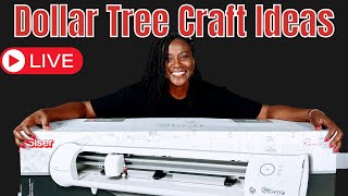 Live Lets Look at 5 Useful Dollar Tree Craft Ideas [upl. by Tanny]