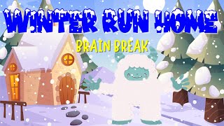 Winter Run Home A Fun and Energizing Brain Break and PE Game [upl. by Lertram]