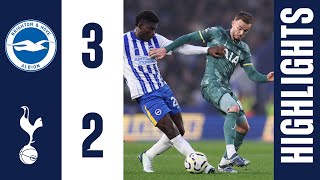 Brighton 32 Tottenham Hotspur  PREMIER LEAGUE HIGHLIGHTS [upl. by Eicrad950]