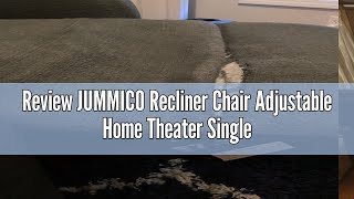 Review JUMMICO Recliner Chair Adjustable Home Theater Single Recliner Sofa Furniture with Thick Seat [upl. by Lower]