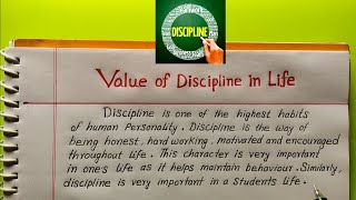 Value Of Discipline In Our Life  Importance Of Discipline In Life [upl. by Ennovihc]