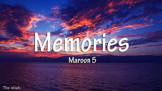 Maroon 5  Memories Lyrics [upl. by Cissiee]