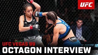 Melissa Martinez Octagon Interview  UFC Vegas 99 [upl. by Htbazile]