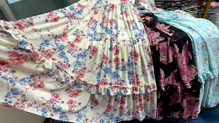 বাউন্সি ঘেরের রাফেল গাউন স্টুডেন্ট বাজেটে  Floral gown collection at craziest offer [upl. by Kreegar625]