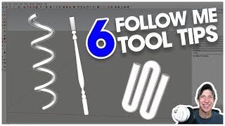 6 Great FOLLOW ME TOOL TIPS for SketchUp [upl. by Topper]