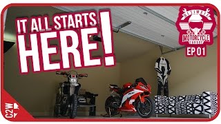 Lets make this a MOTORCYCLE GARAGE  Garage Build Ep 01 [upl. by Coplin]