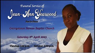 JeanAnn Yearwood  Funeral Service [upl. by Nnylram]