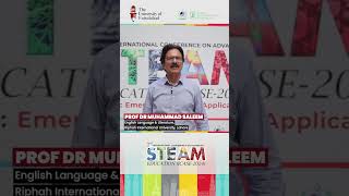 Dr Muhammad Saleem at the 2nd International STEAM Conference [upl. by Niabi]