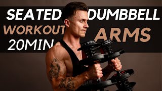 SEATED ARM DUMBBELL WORKOUT  20mins [upl. by Hale]