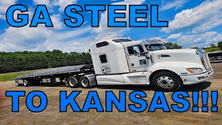 11 GA Steel to Kansas Life of an Owner Operator Flatbed Truck Driver [upl. by Lenhard]