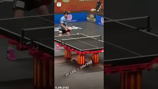 It is a chop block 😱🏓 ittf pingpong tabletennis sports تنیسرویمیز پینگپنگ ورزش [upl. by Auhsohey]