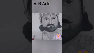 Chatrapati Sambhaji Maharaj sketch  V R Arts [upl. by Homans519]