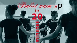 Ballet class workout Warmup in 20 minutes Vaganova method [upl. by Gino609]