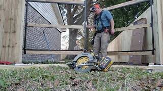 installing a 12ft double gate using the adjust agate frame kit [upl. by Irep]