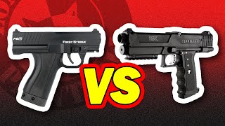 First Strike FSC Pistol vs Tippmann TiPX Pistol Paintball Marker Comparison  Lone Wolf Paintball [upl. by Anivlis945]