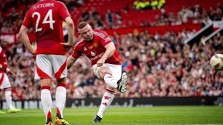 Wayne Rooney Scores Stunning FreeKick to Open Scoring  Man Utd vs Celtic Legends at Old Trafford [upl. by Eecyaj318]