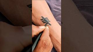 Boys Hand tattoo design at home trending shorts tattoo [upl. by Ramunni]