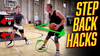 4 UNSTOPPABLE Step Back Moves for INSANE Separation  Basketball Shooting Tips [upl. by Kynthia]