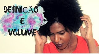 COMO FINALIZAR CABELO CRESPO TIPO 4B 4C  DEFINIÇÃO E VOLUME  BELEZA BLACK POWER [upl. by Nivi]