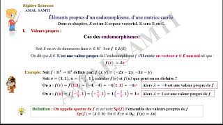 Les valeurs propres part 1 [upl. by Annasor]