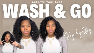 Easy Wash and Go Routine for Natural Hair  Define Curls amp Reduce Frizz [upl. by Imhsar]