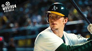 Hattebergs Homerun Victory Moment  Moneyball Brad Pitt Jonah Hill [upl. by Eicirtap500]