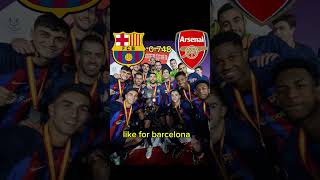 Barca vs arsenal🔥 football [upl. by Ynavoeg]