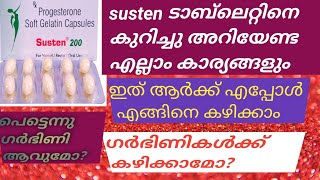 Live process Progesteron substain release tablets  susten200mg in malayalam by shammu [upl. by Suivatco]