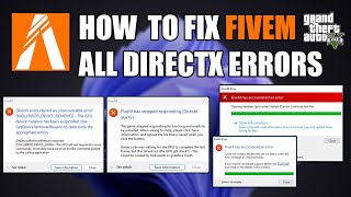 How to Fix FiveM has Stopped Responding DirectX query DXGI ERROR DEVICE REMOVED FiveM d3d11dll [upl. by Einnhoj]