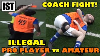 They Brought a PRO to a REC GAME Coach FIGHTS his own PLAYER [upl. by Lenna659]