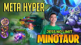 Minotaur New Meta Hyper Build  Top Global Minotaur Best Build  By Jess No Limit  Mobile Legends [upl. by Dang915]