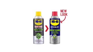 WD40 Specialist Contact Cleaner New Look [upl. by Hoyt]