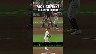 Zack Greinke Throwing a 100 mph Fastball and a 51 mph Eephus baseball [upl. by Letnuahc]