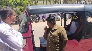 LADIES AUTO DRIVER TEST TRIAL DSR EV ELECTRIC PINK AUTO RICKSHAW IN BANGALORE [upl. by Aria]