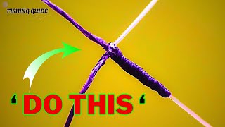 Tying a Carrot Knot for Fluorocarbon Leader To Braid  Fishing Guide [upl. by Graehme]