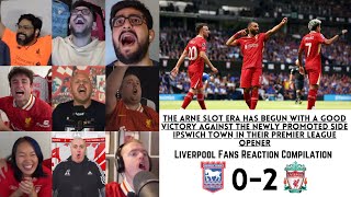 LIVERPOOL Fans Reactions to IPSWICH 02 LIVERPOOL  Premier League GW 1  17082024 [upl. by Annawahs]