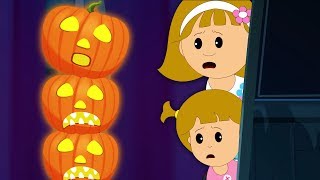 🎃 Five JACKOLANTERNS 🎃 Nursery Rhyme for Kids by Hoopla Halloween [upl. by Anilam]