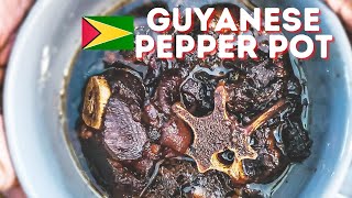 Guyanese PEPPER POT recipe  Delicious Guyanese Recipes  Guyanese Food [upl. by Annad]