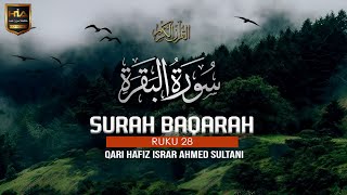 BEAUTIFUL RECITATION  Surah ALBAQARAH  RUKU 28  Recited By Allama Hafiz Israr Ahmed Sultani UK [upl. by Mairym]